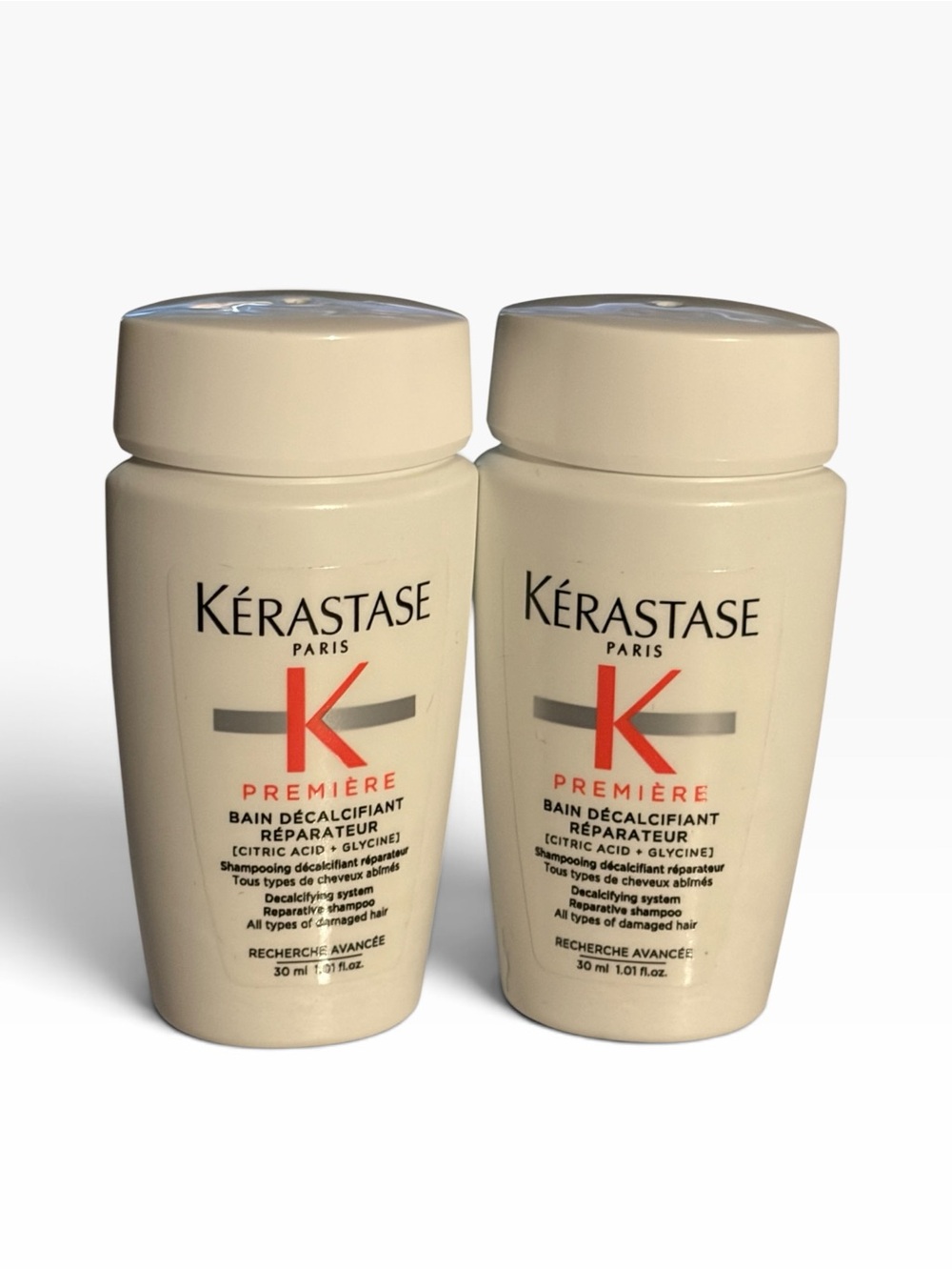 Kérastase Première Repairing Shampoo - Cream and Red Accents